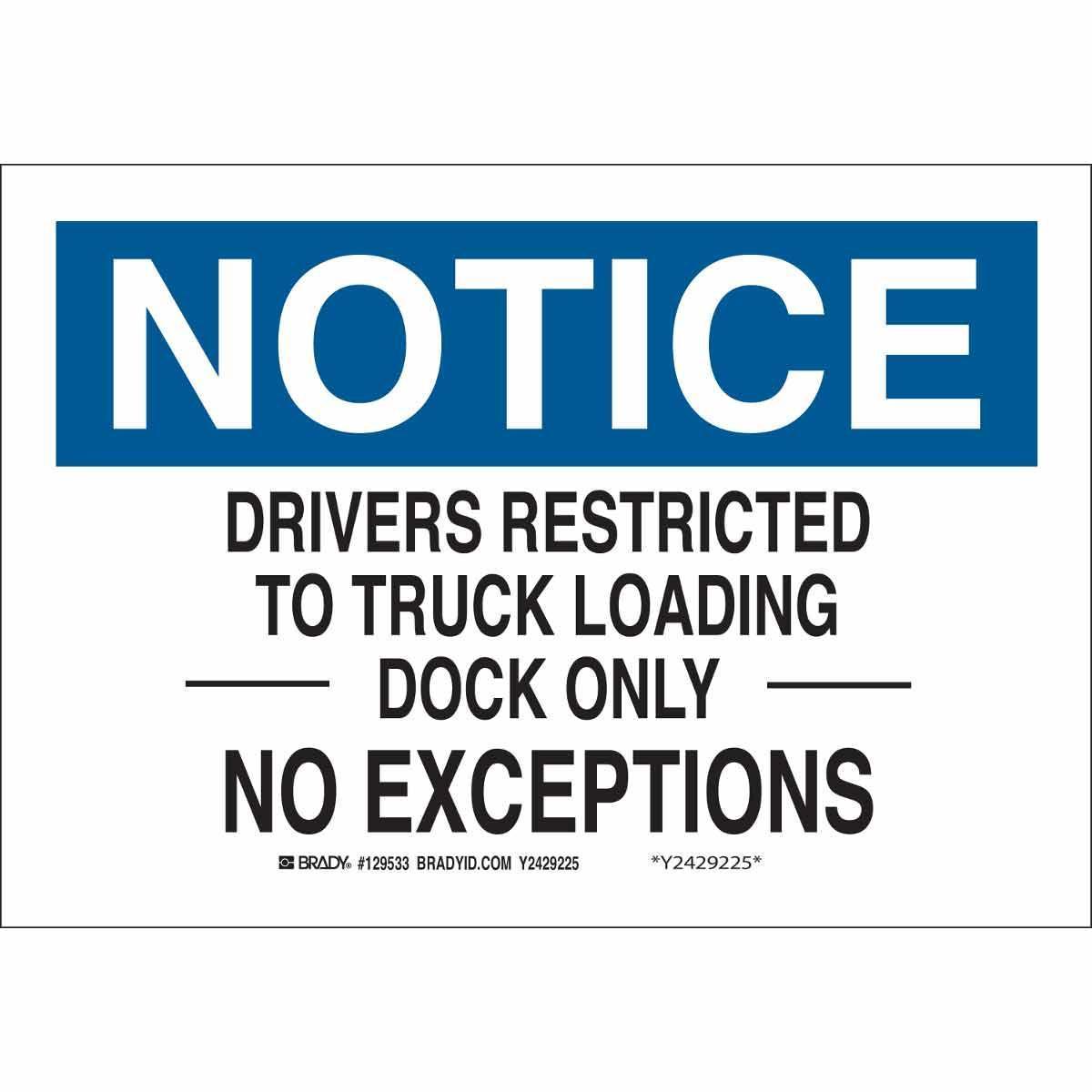 Brady® 129534 Parking & Traffic Signs