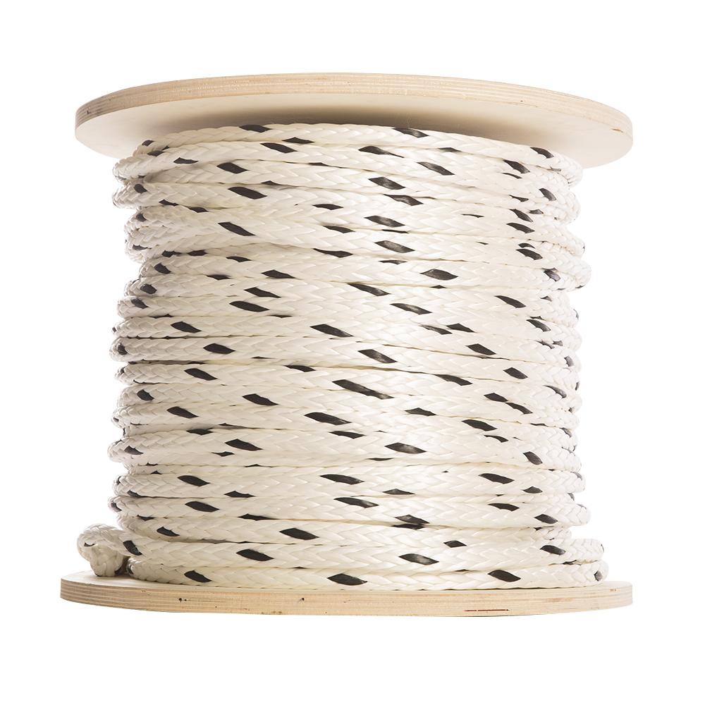 QWIKrope® 58387401 UHMWPE Pulling Rope, 1/8 in OD, 300 ft L, 1100 lb Tensile Strength, 350 lb Working, Polyethylene Fiber