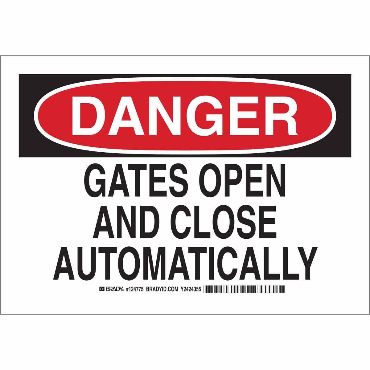 Brady® 124777 Access & Security Signs