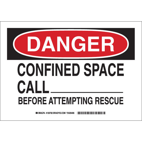 Brady® 126785 Accident Prevention Signs