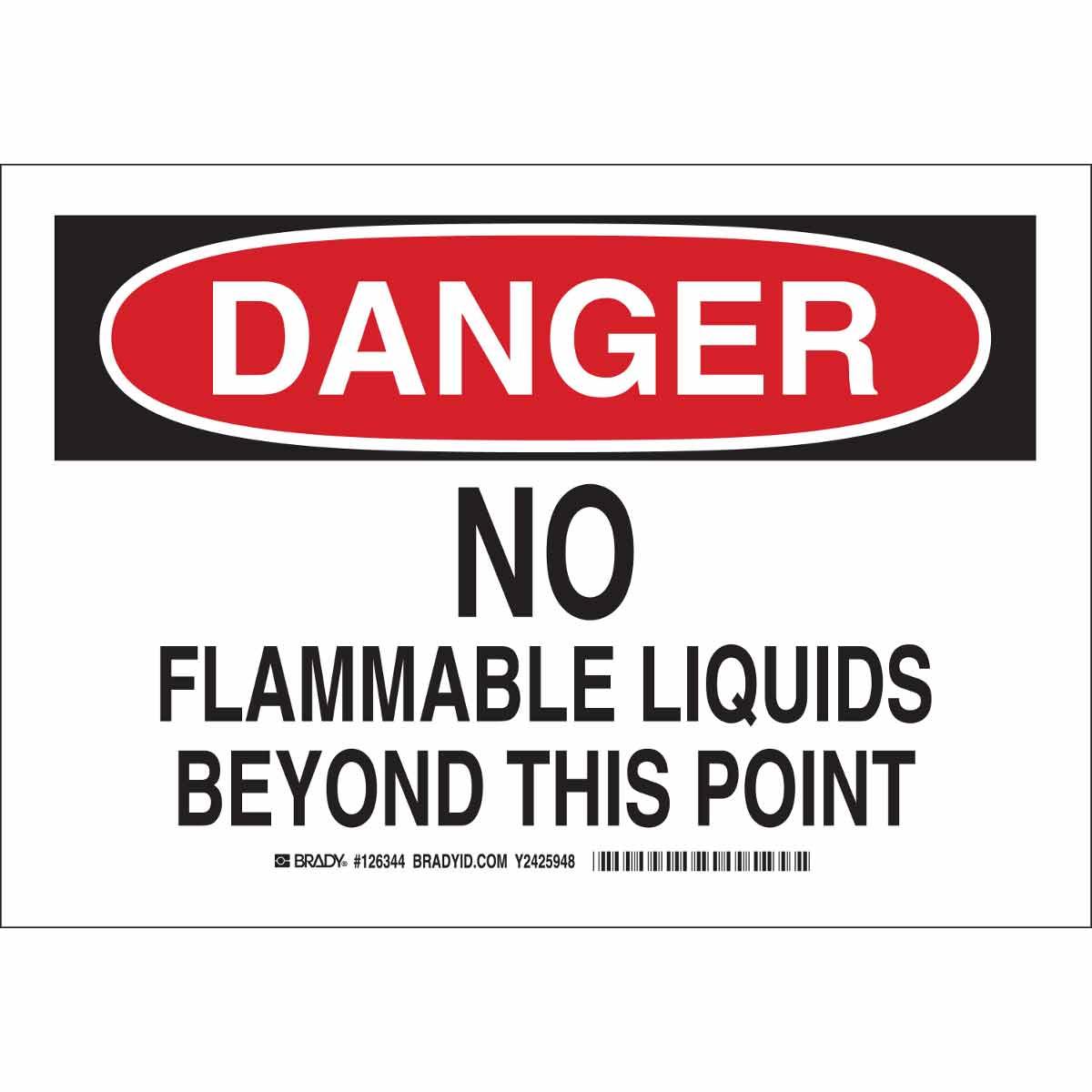 Brady® 126345 Chemical & Hazardous Material Signs