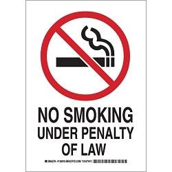 Brady® 128021 No Smoking & Restricted Activity Signs