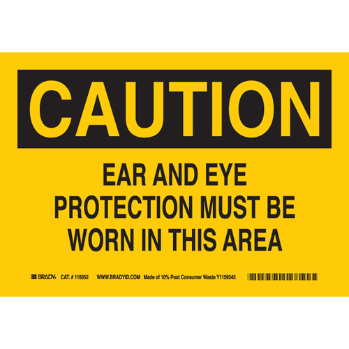Brady® 116053 Accident Prevention Signs