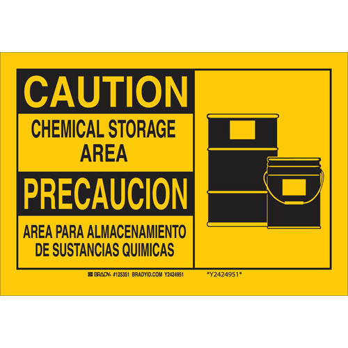 Brady® 125350 Chemical & Hazardous Material Signs