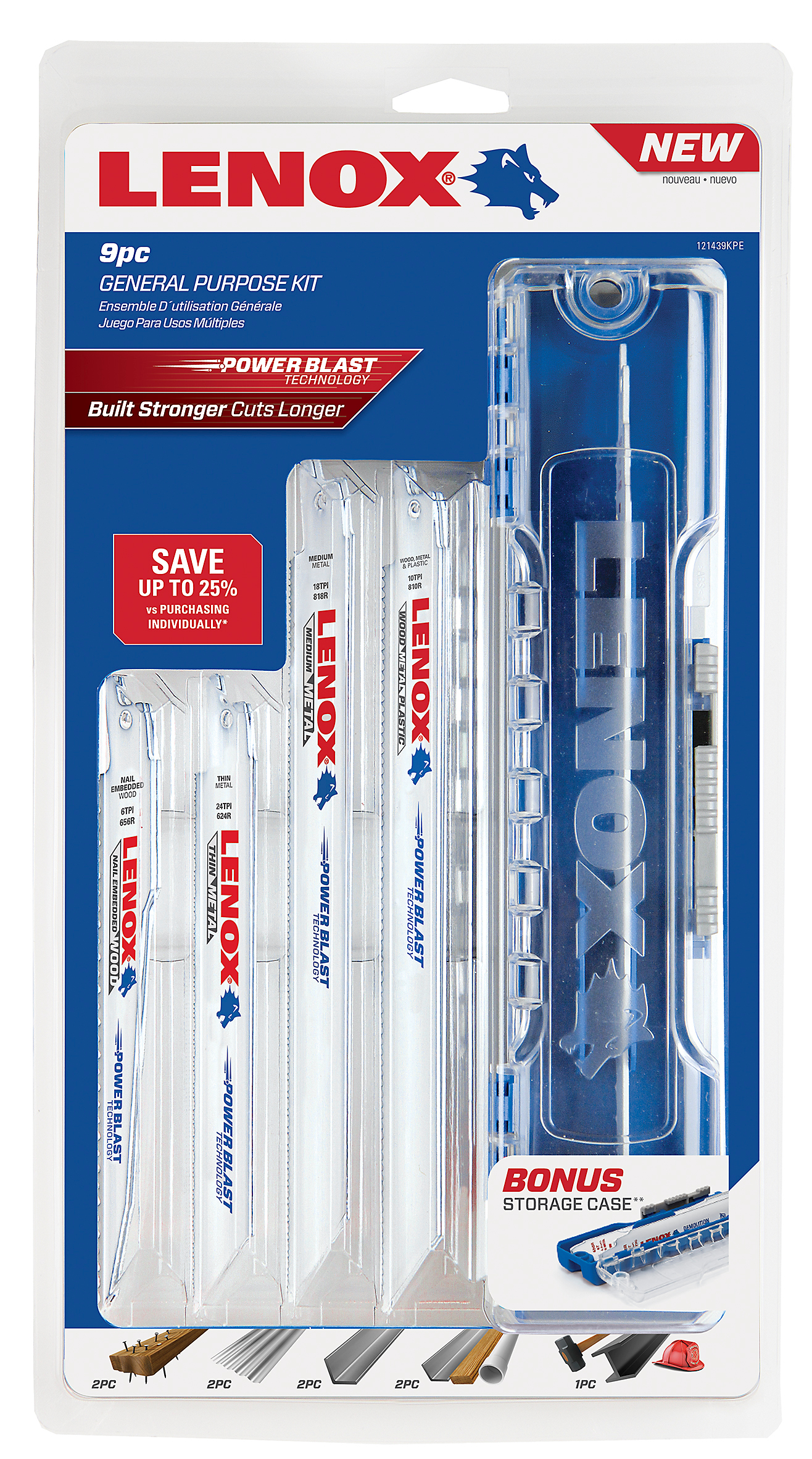 Lenox® 121439KPE Reciprocating Saw Blades