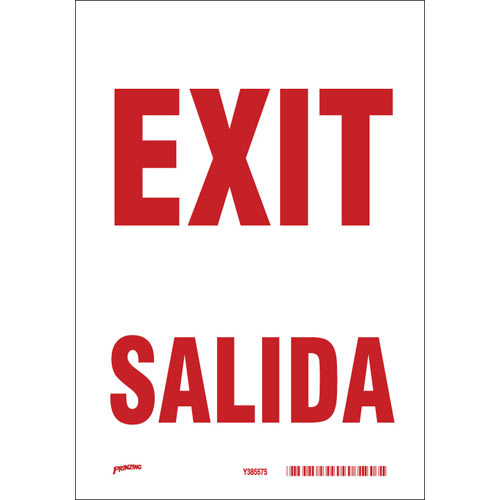 Brady® SP764BG Fire, Emergency, Exit & First Aid Signs