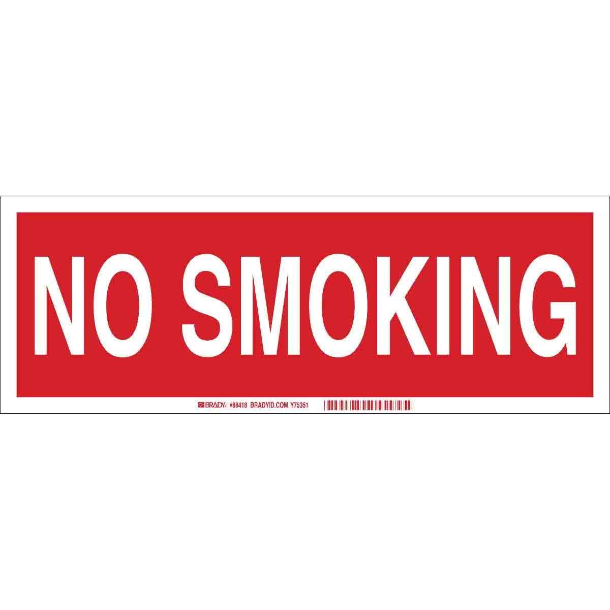 Brady® 88418 No Smoking & Restricted Activity Signs