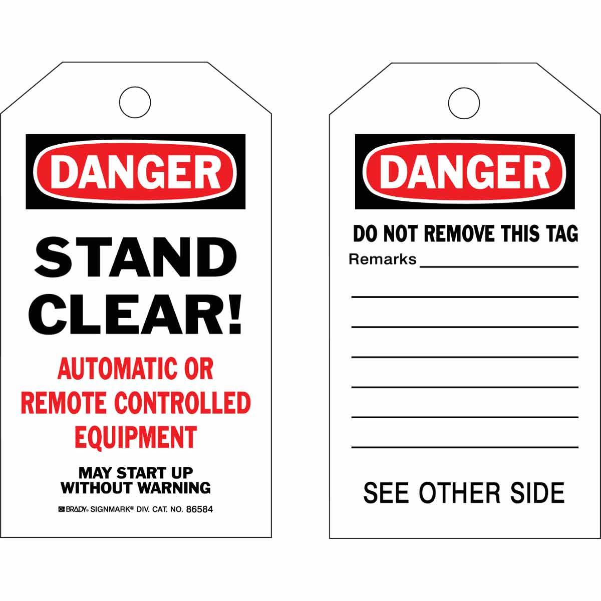 Brady® 86471 Safety & Facility Tags