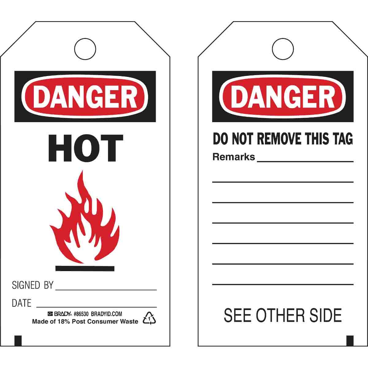 Brady® 86640 Safety & Facility Tags