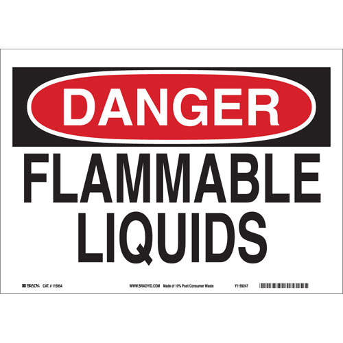 Brady® 118175 Chemical & Hazardous Material Signs