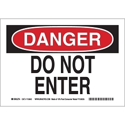 Brady® 115942 Access & Security Signs