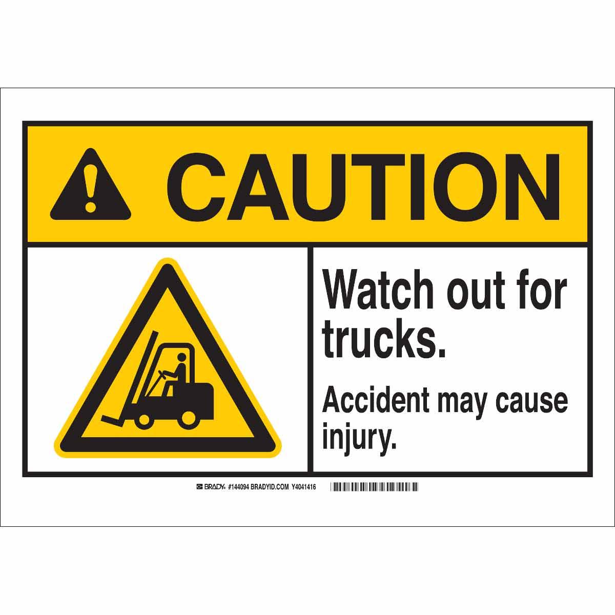 Brady® 143908 Accident Prevention Signs
