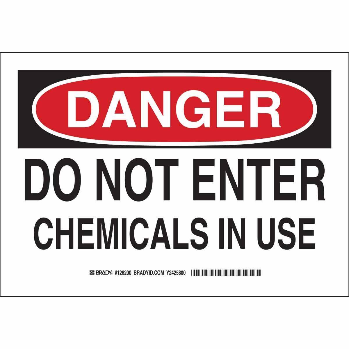 Brady® 126203 Chemical & Hazardous Material Signs