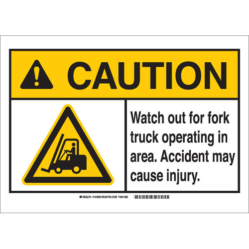Brady® 144096 Accident Prevention Signs