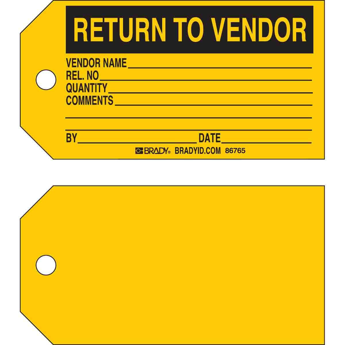 Brady® 86765 Safety & Facility Tags