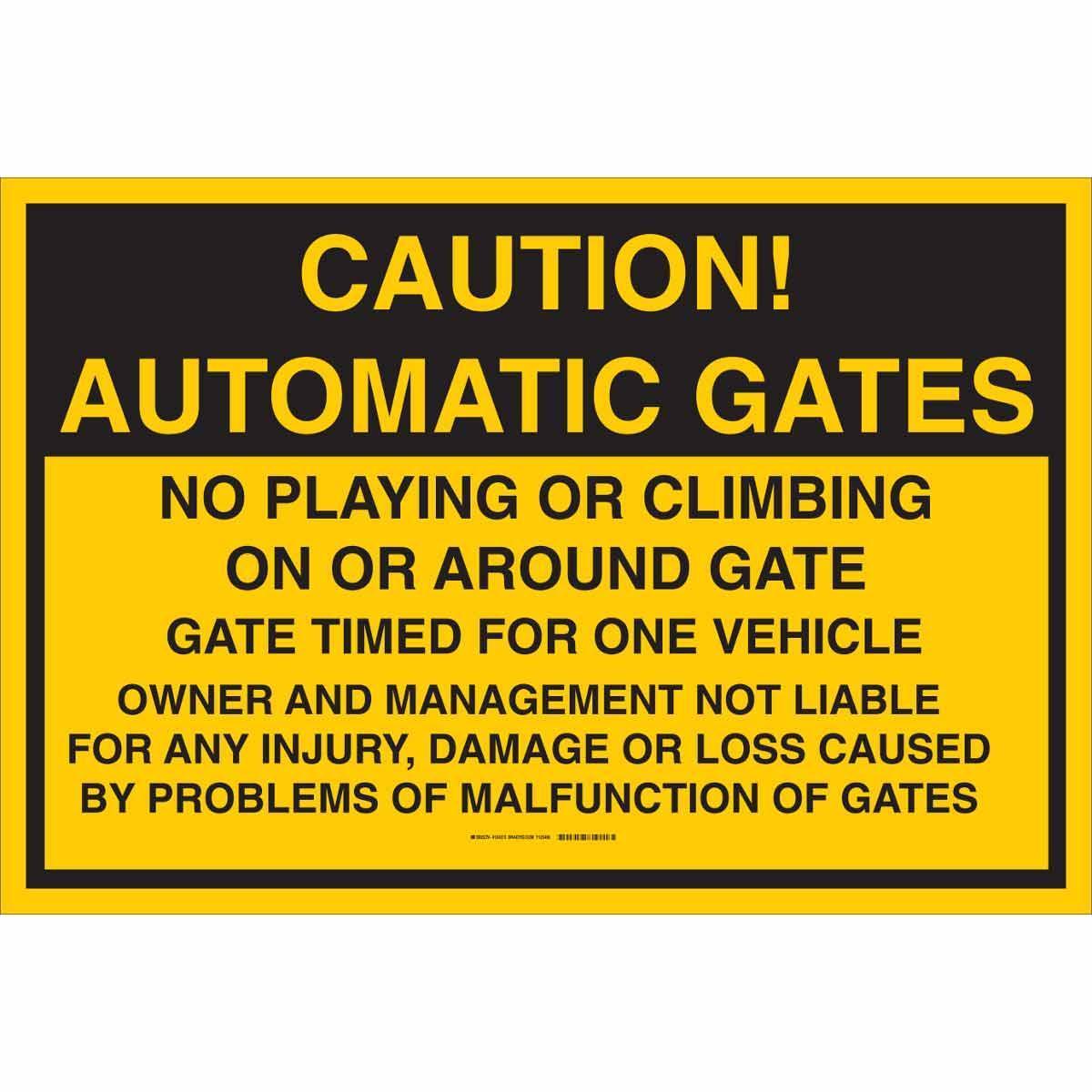 Brady® 124273 Parking & Traffic Signs