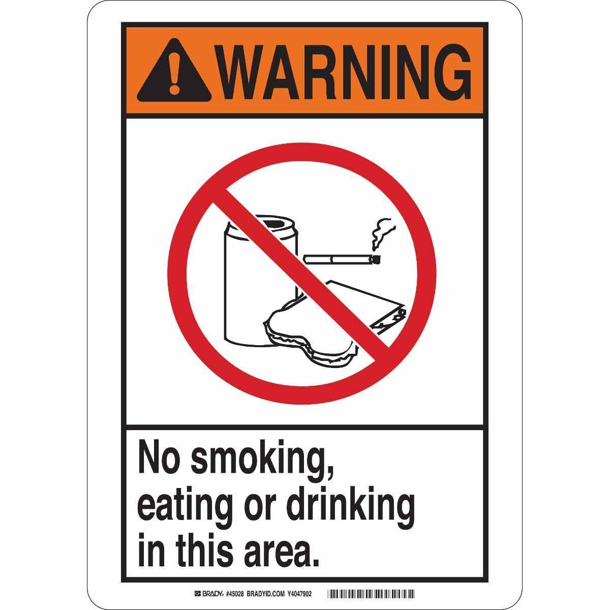 Brady® 45028 No Smoking & Restricted Activity Signs