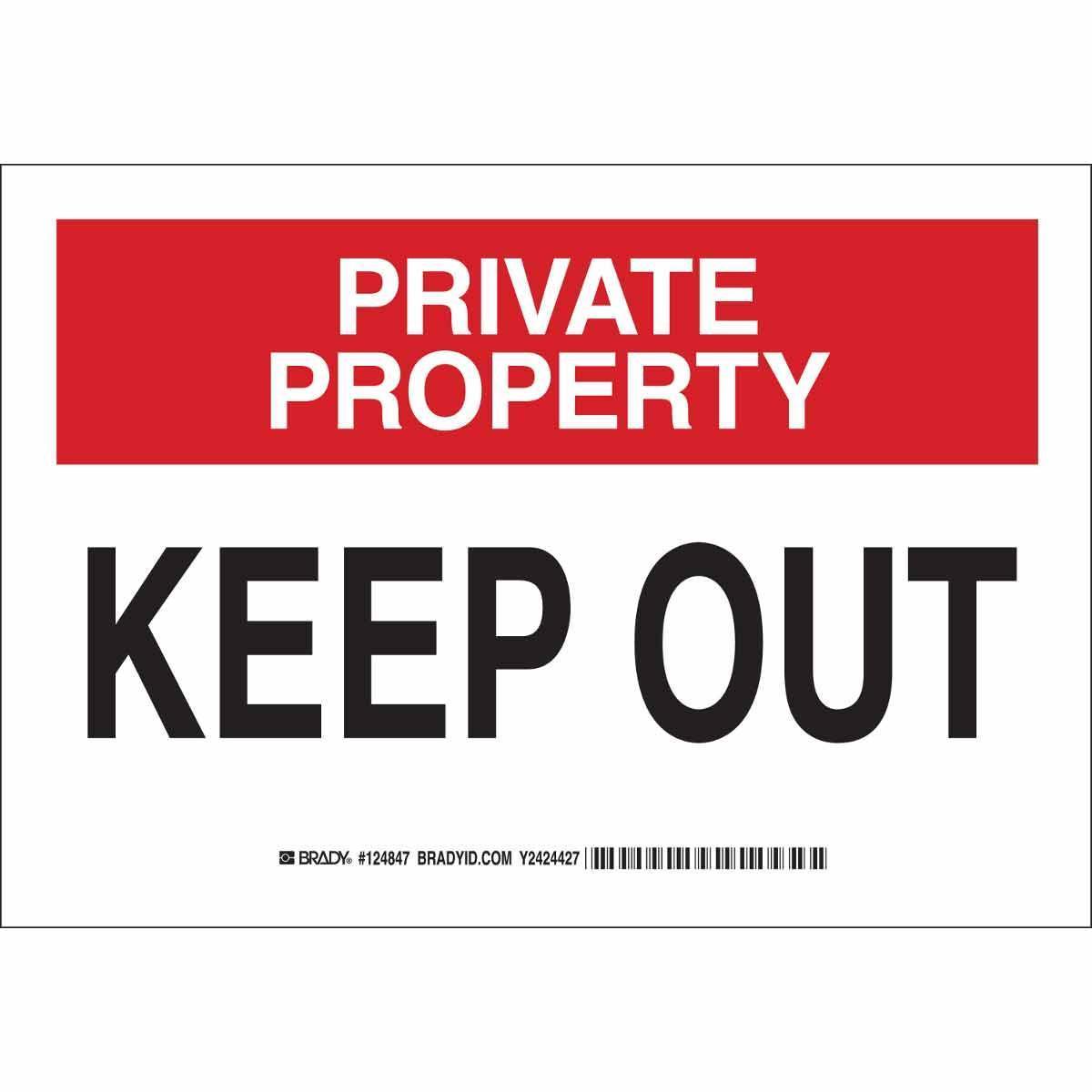 Brady® 124848 Access & Security Signs