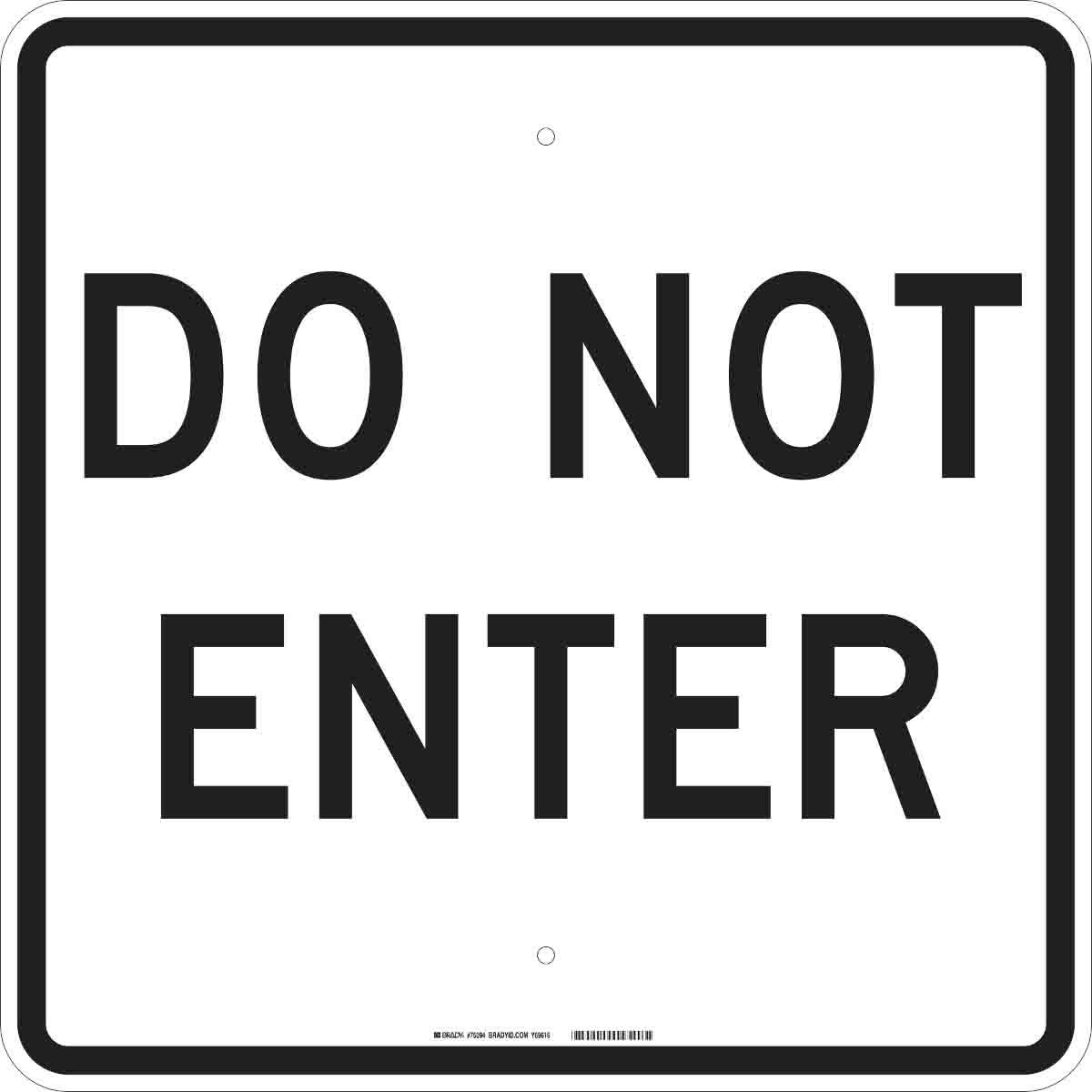 Brady® 75094 Access & Security Signs