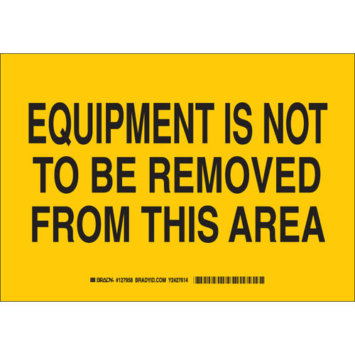 Brady® 127961 Accident Prevention Signs