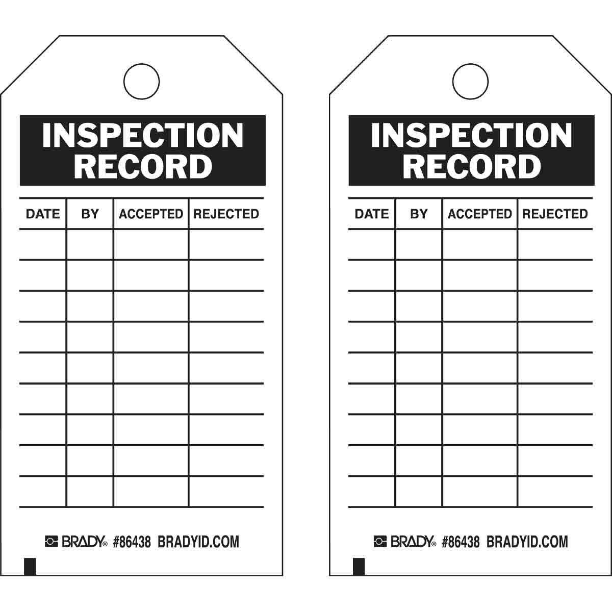 Brady® 86438 Safety & Facility Tags