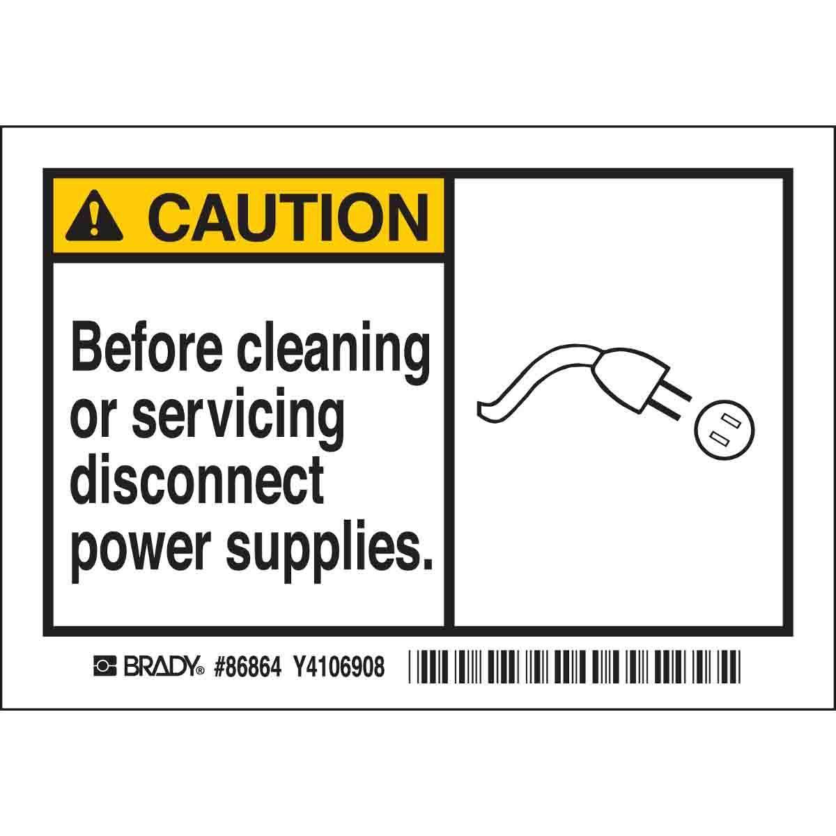Brady® 86864 Safety & Facility Labels