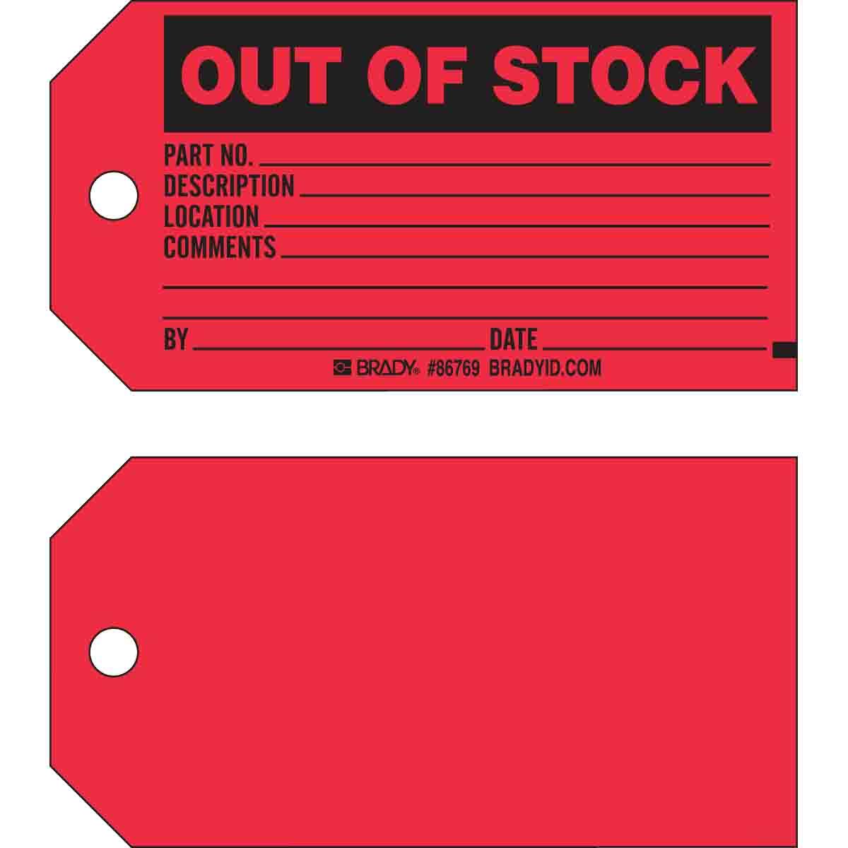 Brady® 86769 Safety & Facility Tags
