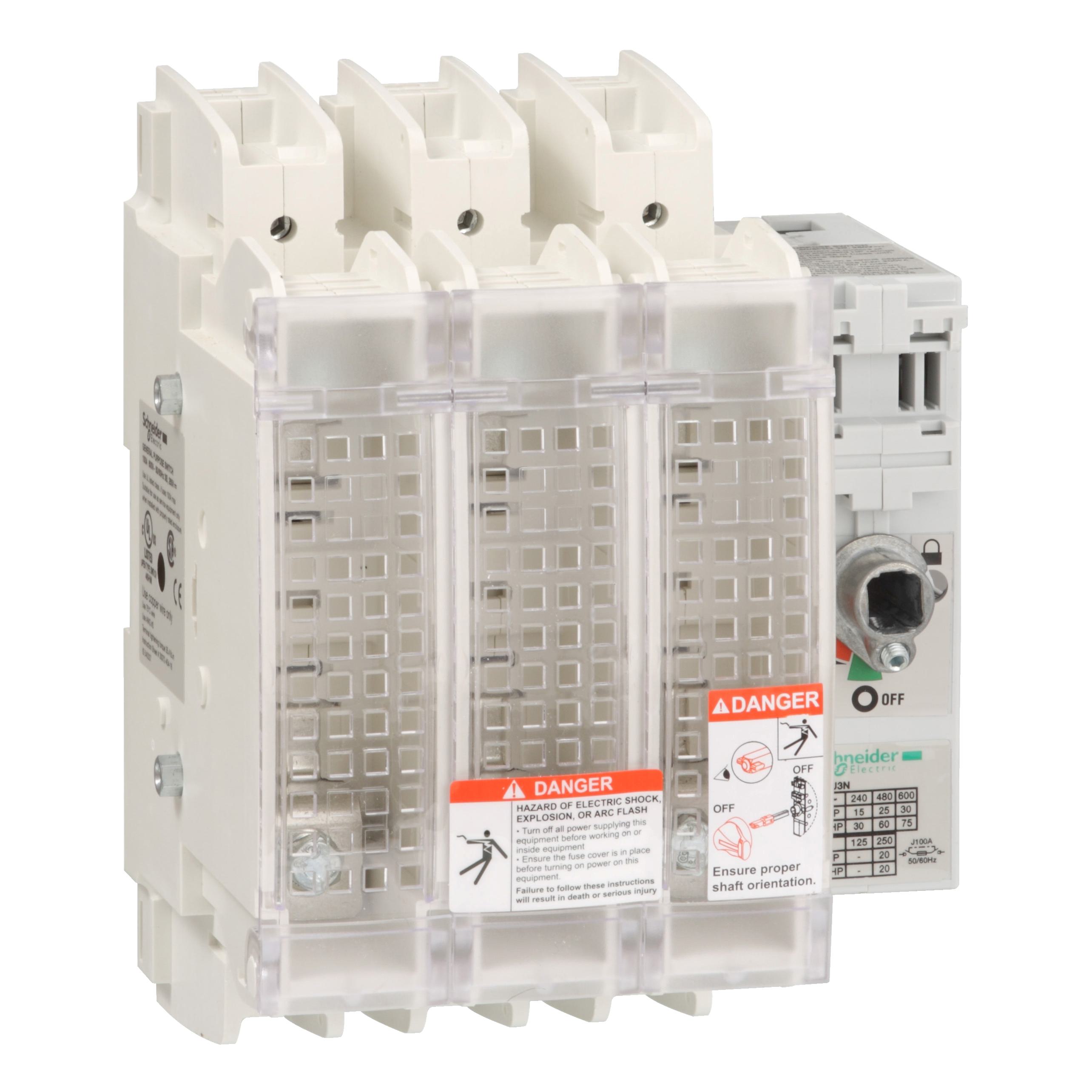 Schneider Electric GS2JU3N Open Rotary Control Disconnects