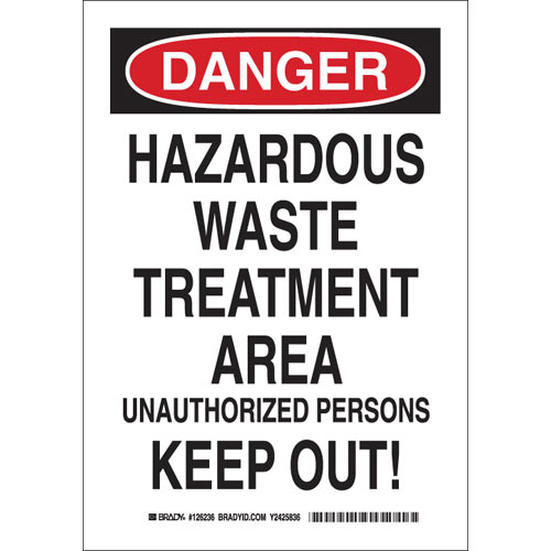 Brady® 126235 Chemical & Hazardous Material Signs