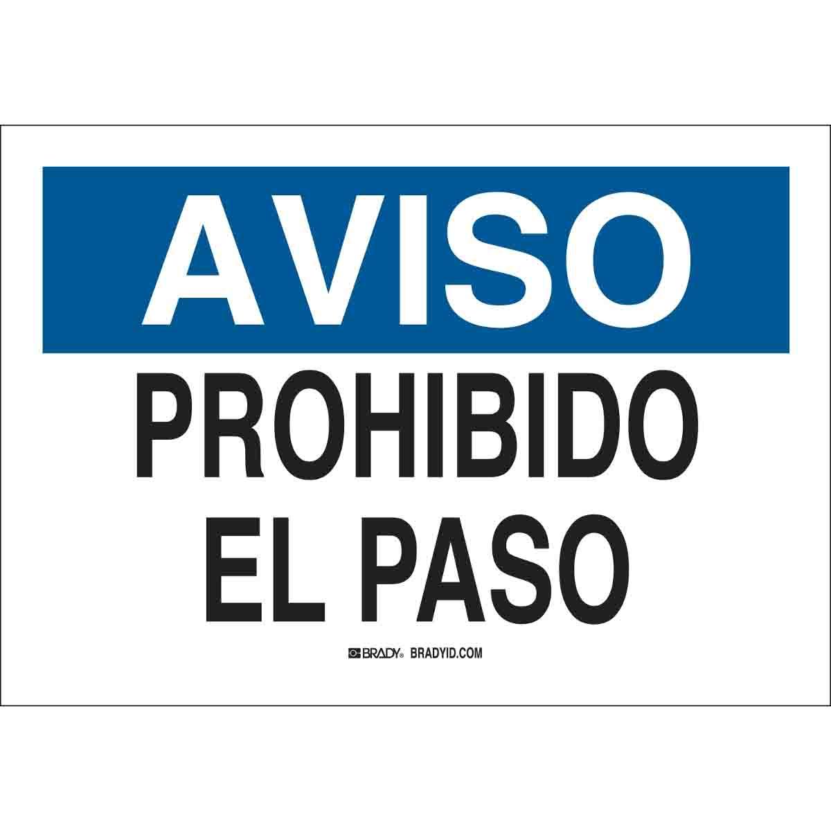 Brady® 39055 Access & Security Signs