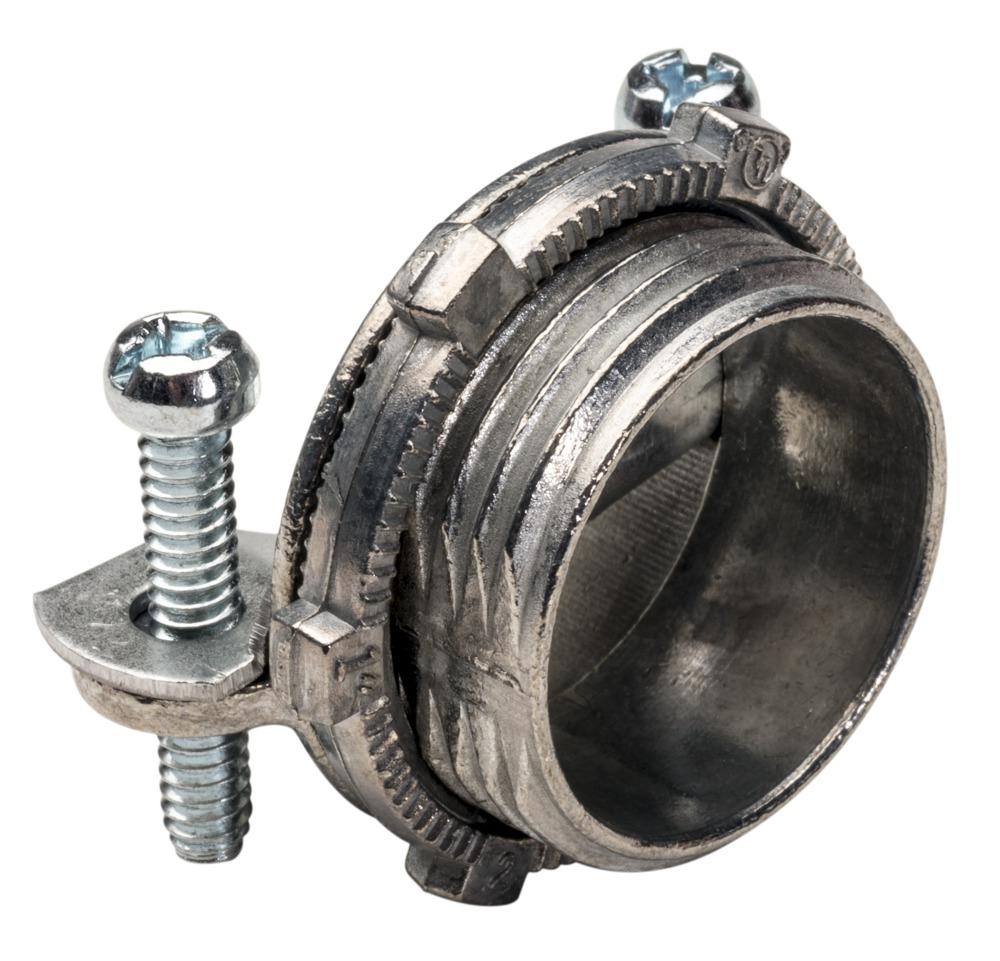 Southwire - Topaz 143R Non-Watertight Cable Clamp Connector With (2) Screws, 1 in Trade, Die Cast Zinc