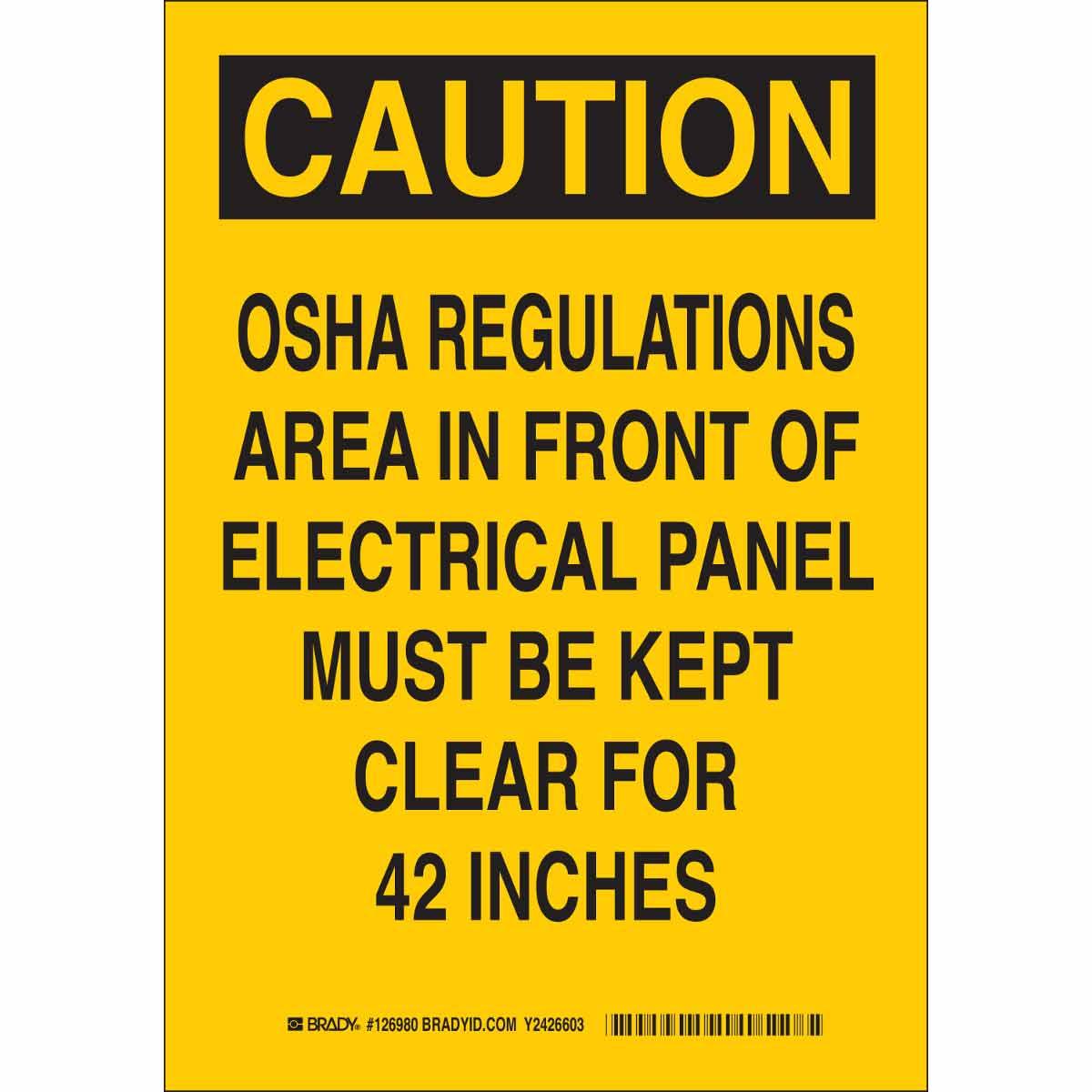 Brady® 126978 Accident Prevention Signs