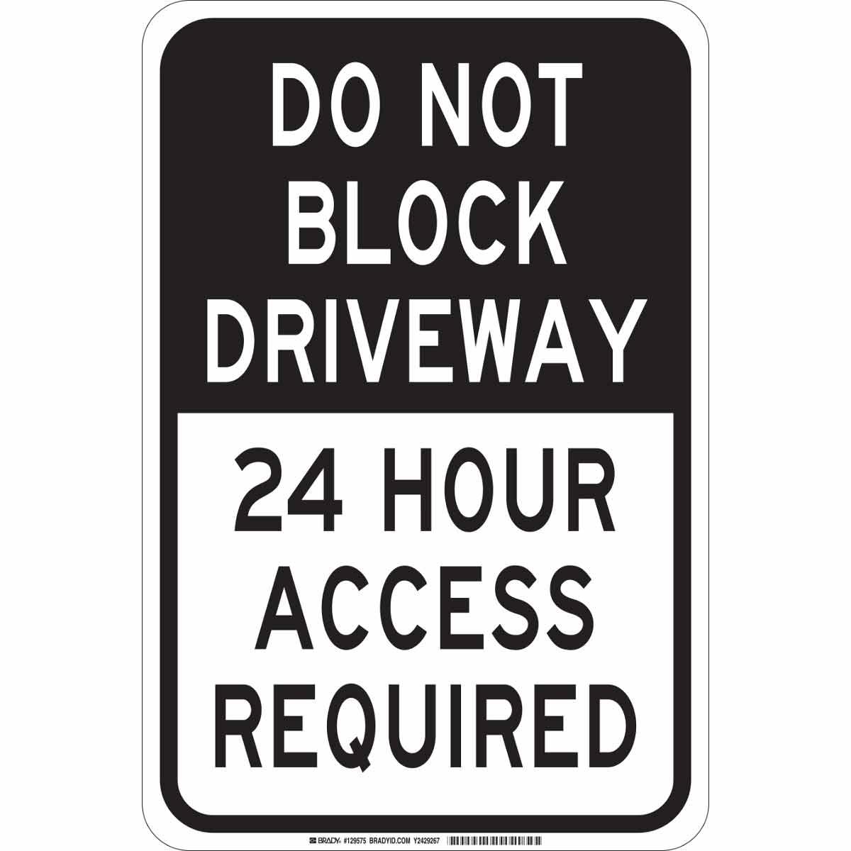 Brady® 124353 Parking & Traffic Signs