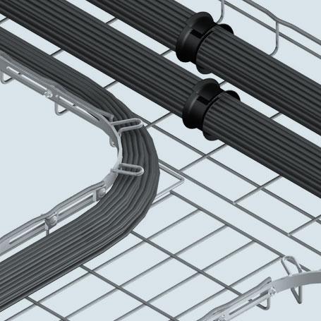 Cablofil® RADT90KIT4EZ RADT90KIT Tee Kit, 4 in H, 5-1/2 in Bend Radius, 1008 Carbon Steel