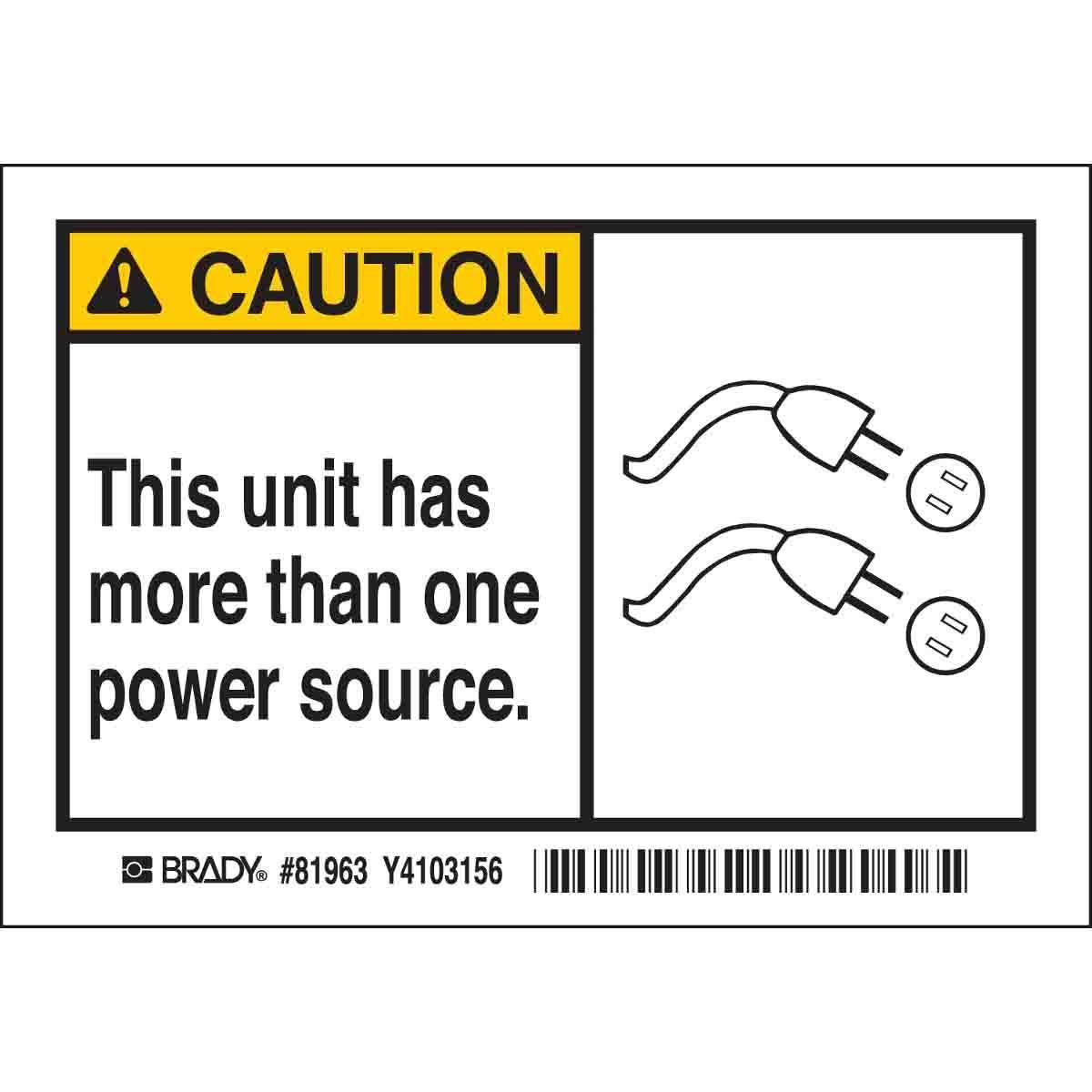 Brady® 81963 Safety & Facility Labels