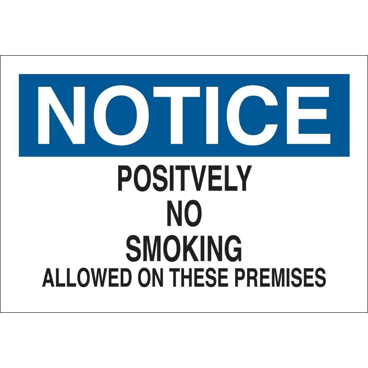 Brady® 25092 No Smoking & Restricted Activity Signs