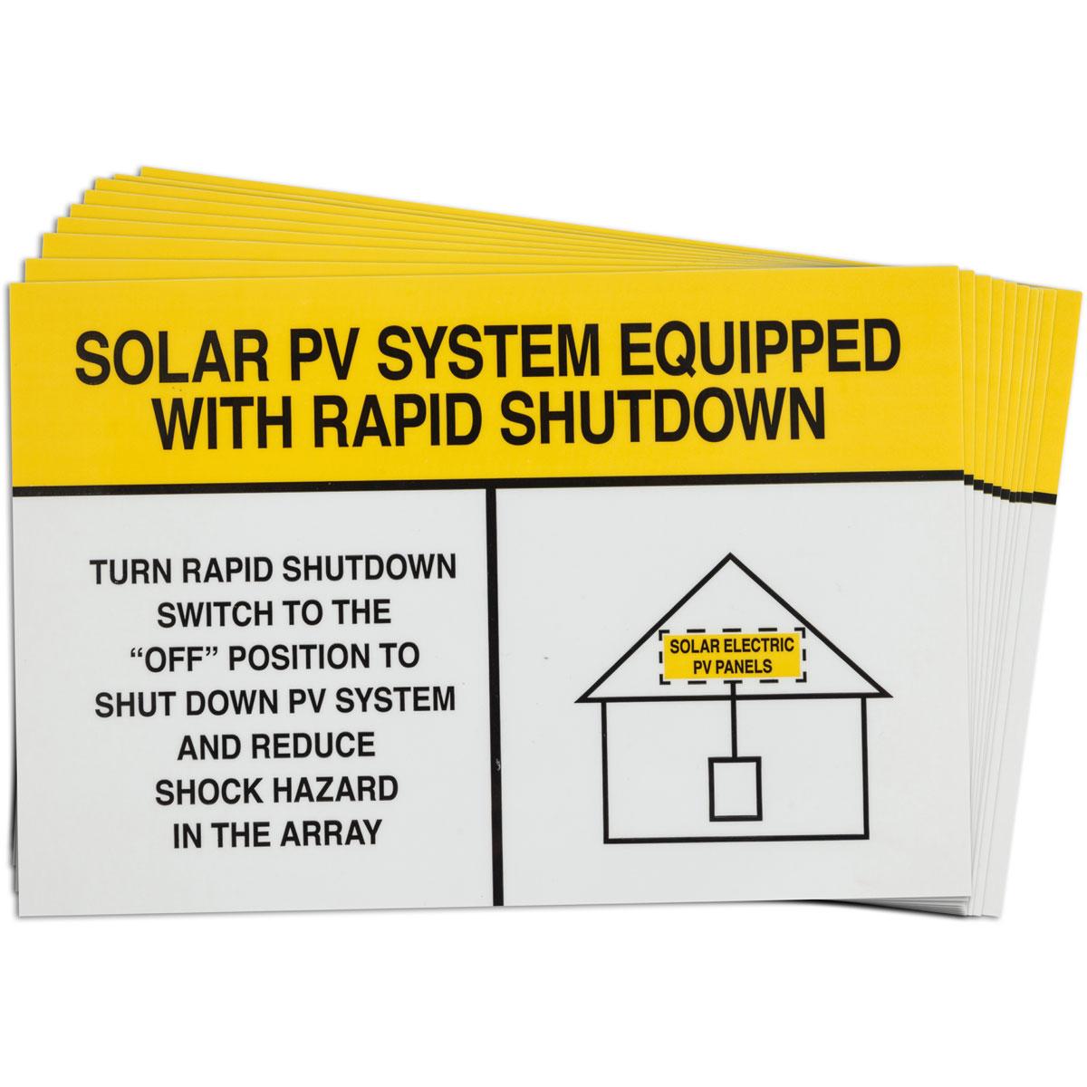 Brady® 149830 Solar Installation Labels
