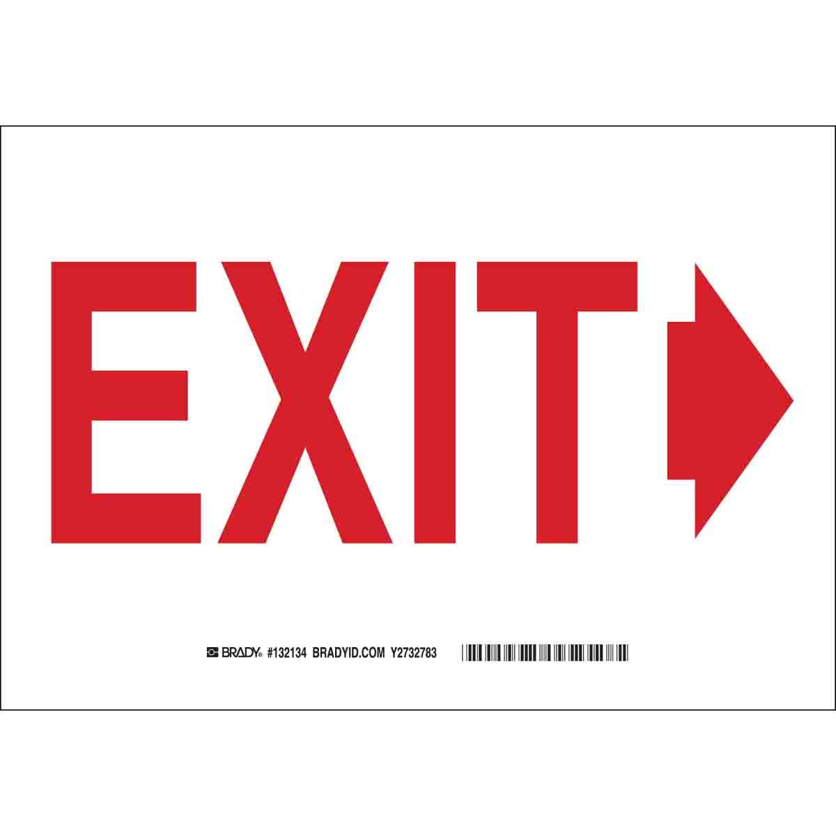 Brady® 132134 Fire, Emergency, Exit & First Aid Signs