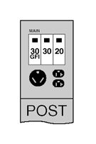 Midwest® U042GP6 Unmetered Power Outlet Pedestals