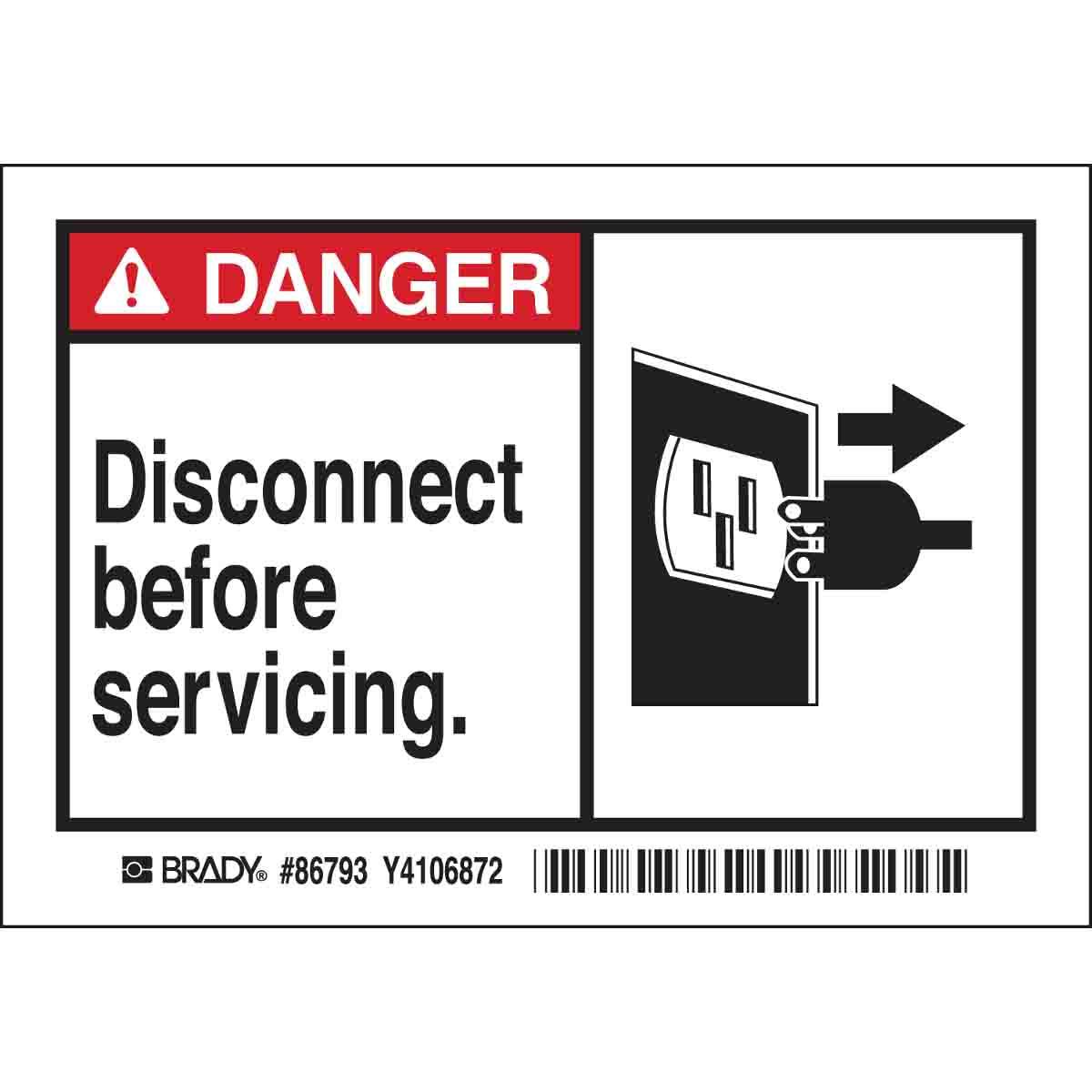 Brady® 86793 Safety & Facility Labels