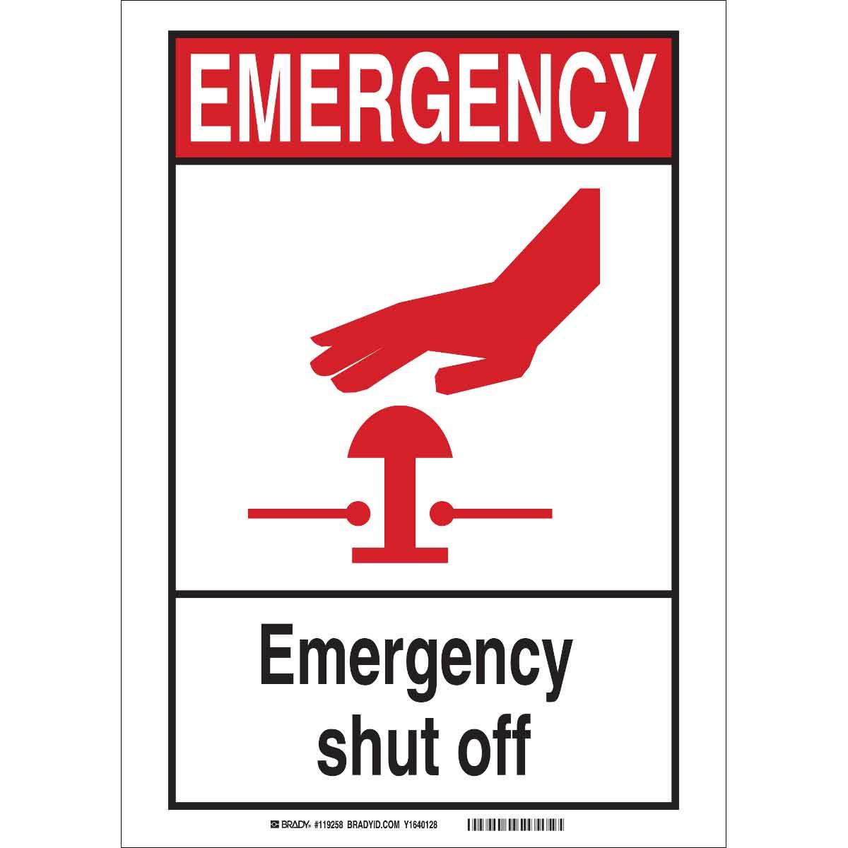Brady® 119257 Fire, Emergency, Exit & First Aid Signs