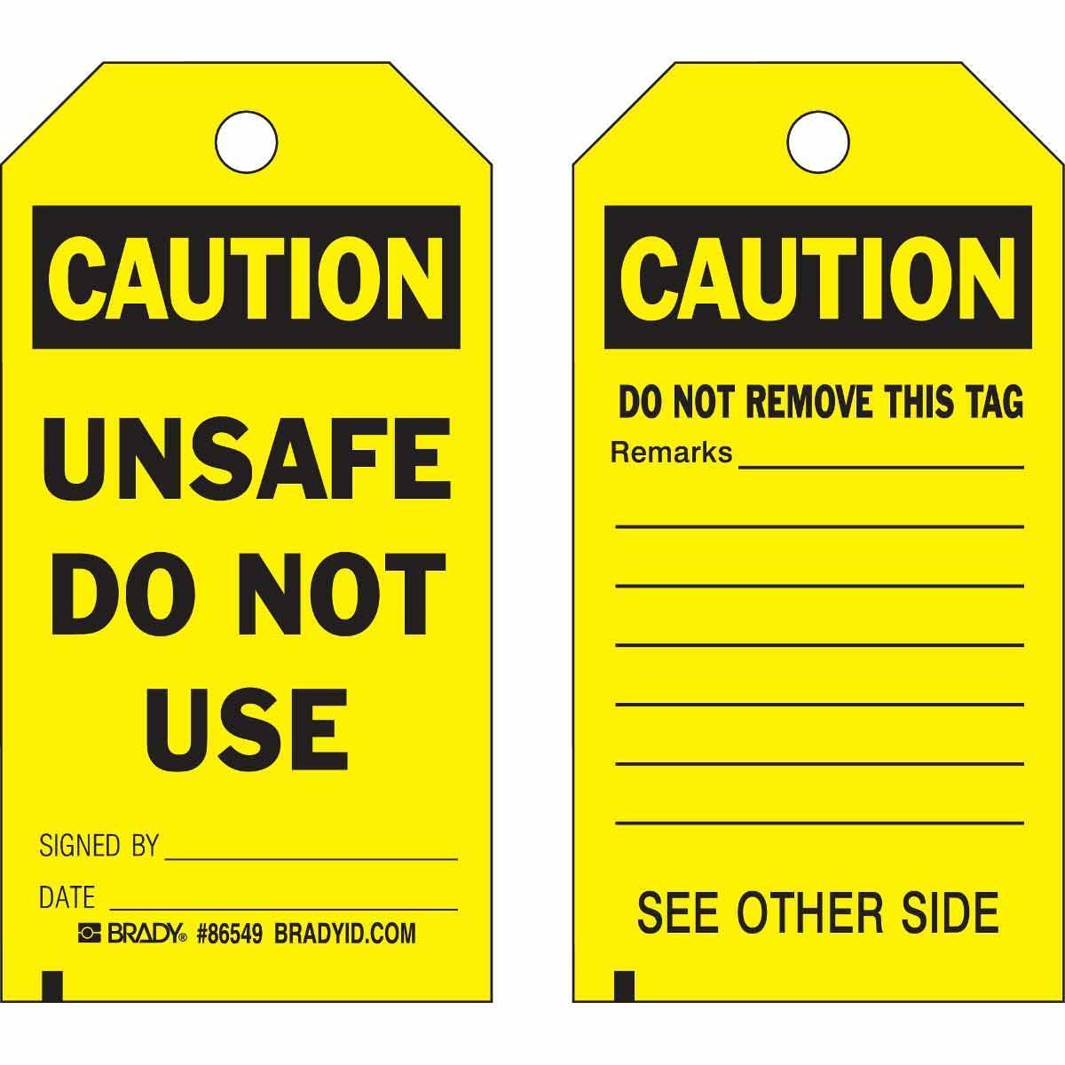 Brady® 86549 Safety & Facility Tags