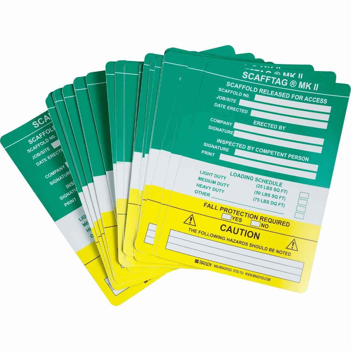Brady® SCAF-STSI751 Blank Tags & Preprinted Headers