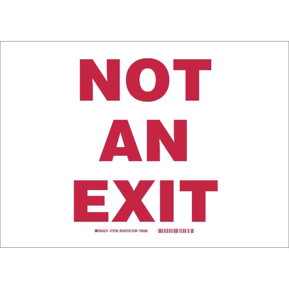 Brady® 73796 Fire, Emergency, Exit & First Aid Signs
