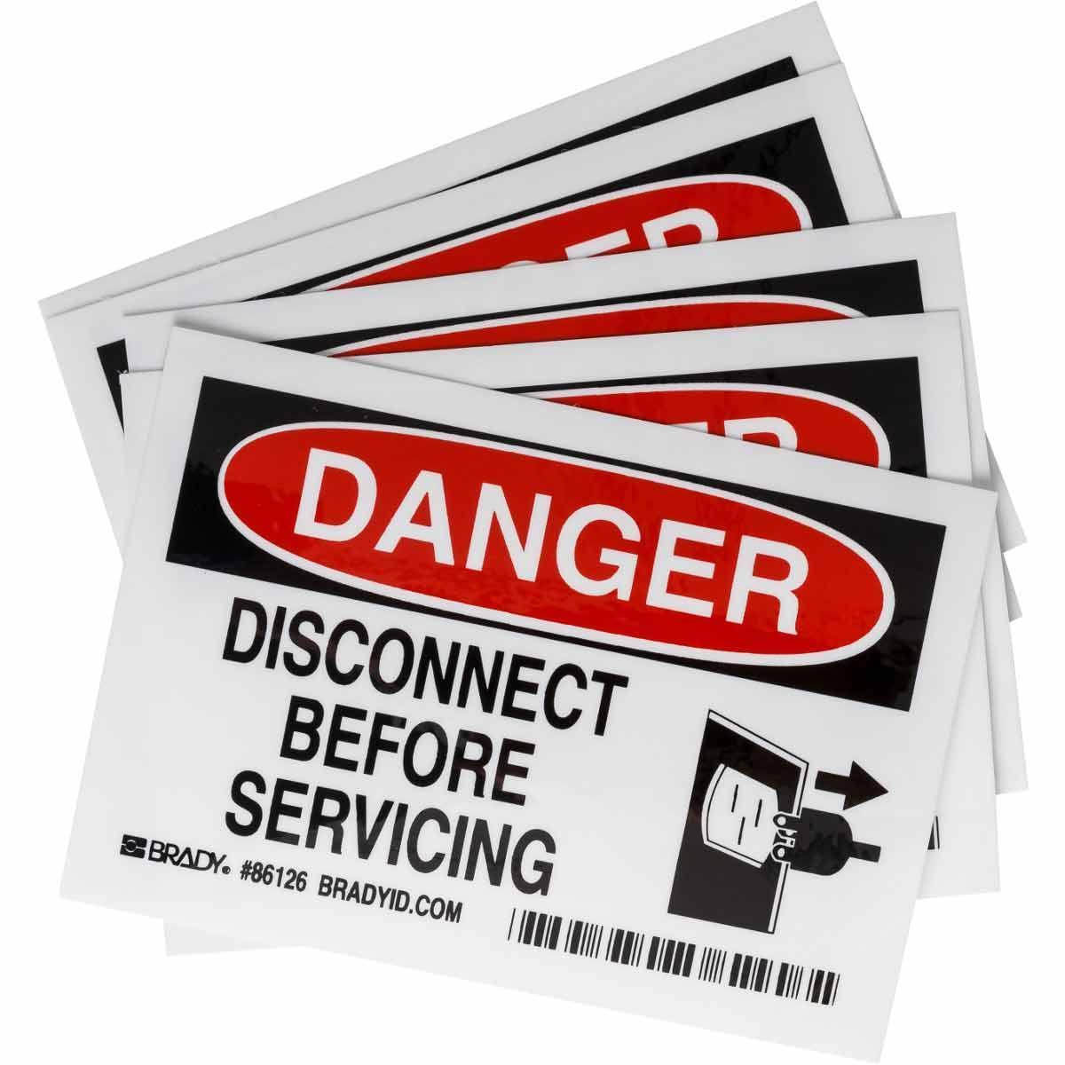 Brady® 86126 Accident Prevention Signs