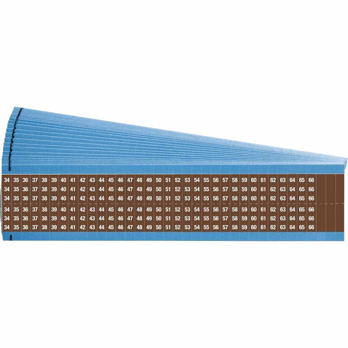 Brady® WM-34-66-BR-PK Wire Marker Cards