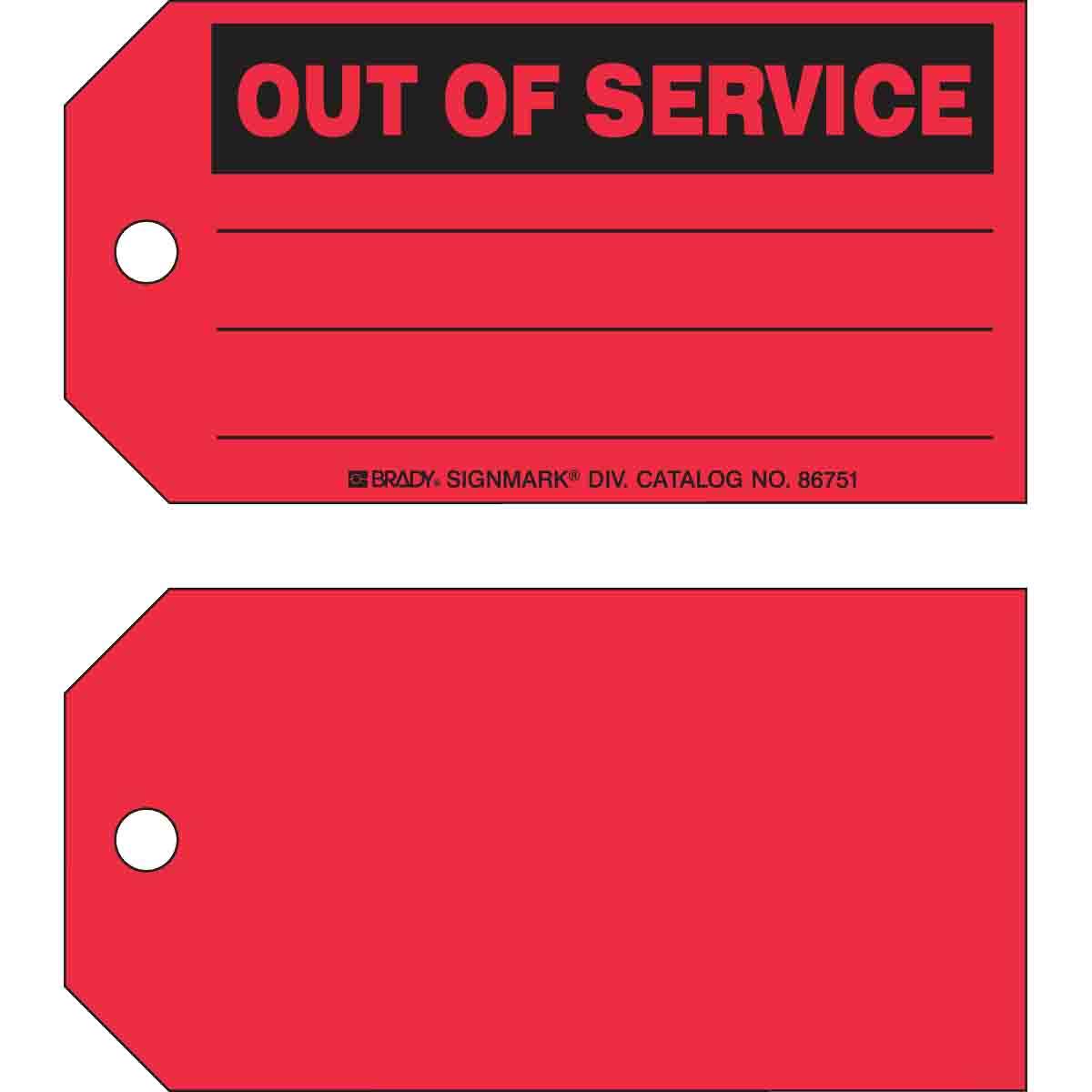 Brady® 86751 Safety & Facility Tags