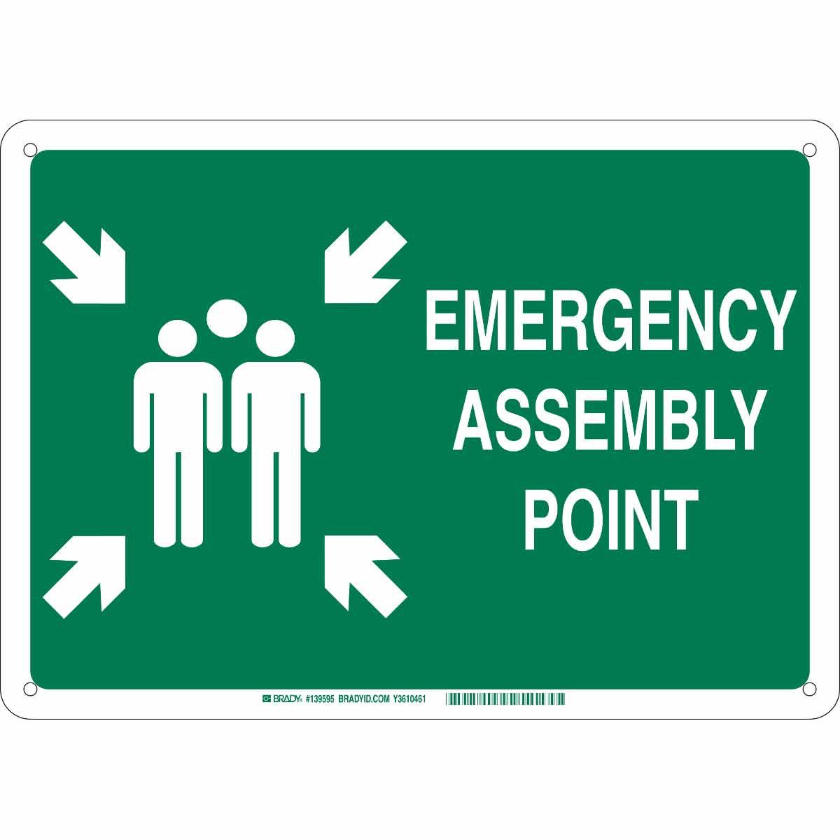 Brady® 139596 Fire, Emergency, Exit & First Aid Signs