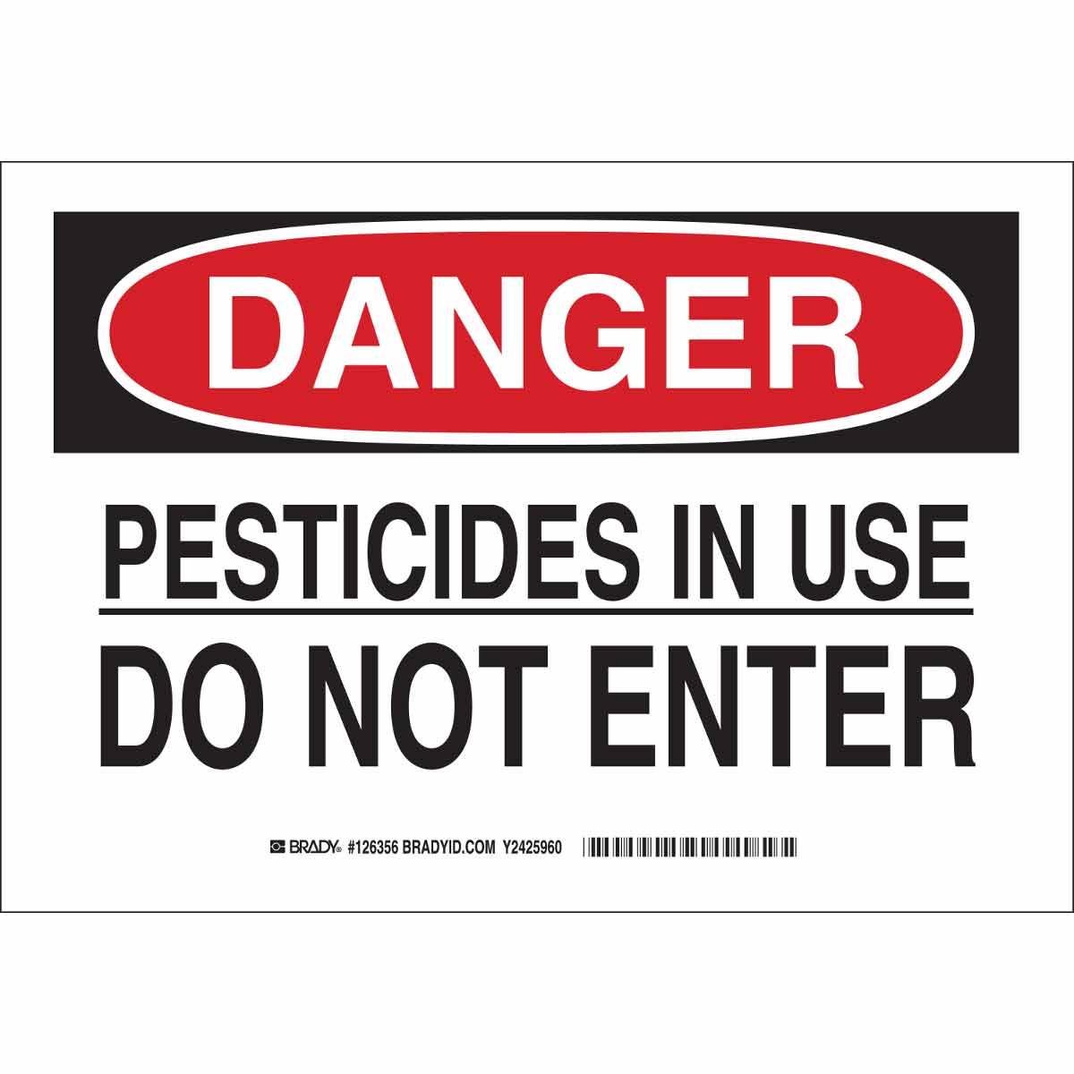 Brady® 126358 Chemical & Hazardous Material Signs