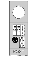 Midwest® M041CP6010 Metered Power Outlet Pedestals